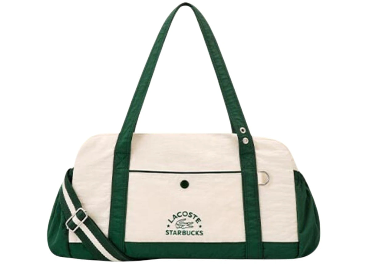 Starbucks x Lacoste Multiple Bag Green Duffle Bag Green -1