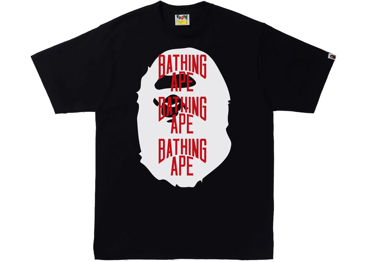 BAPE Ape Head Multi Print Tee (SS22) Black -1