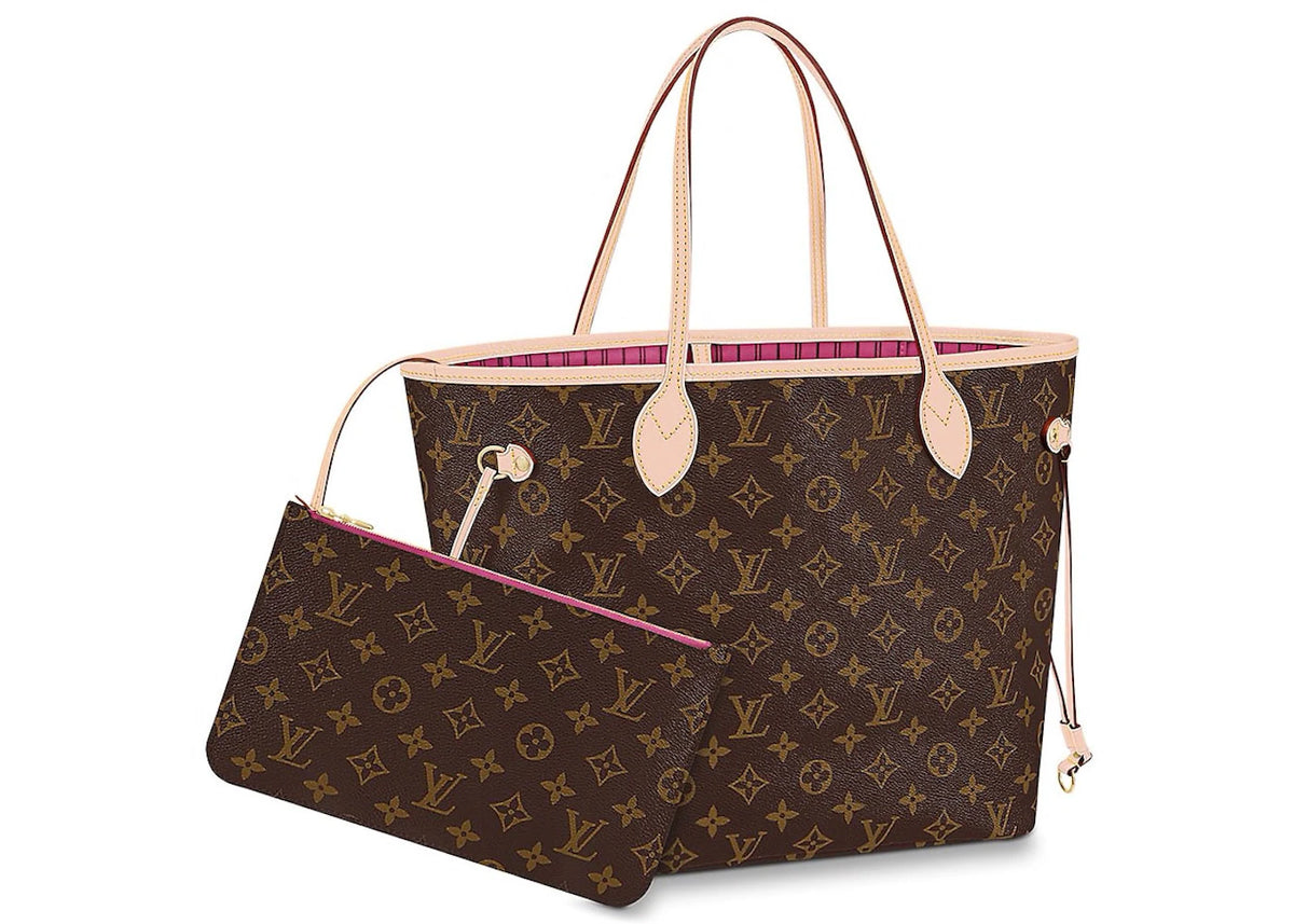 Louis Vuitton Neverfull Monogram MM Pivoine Lining -1