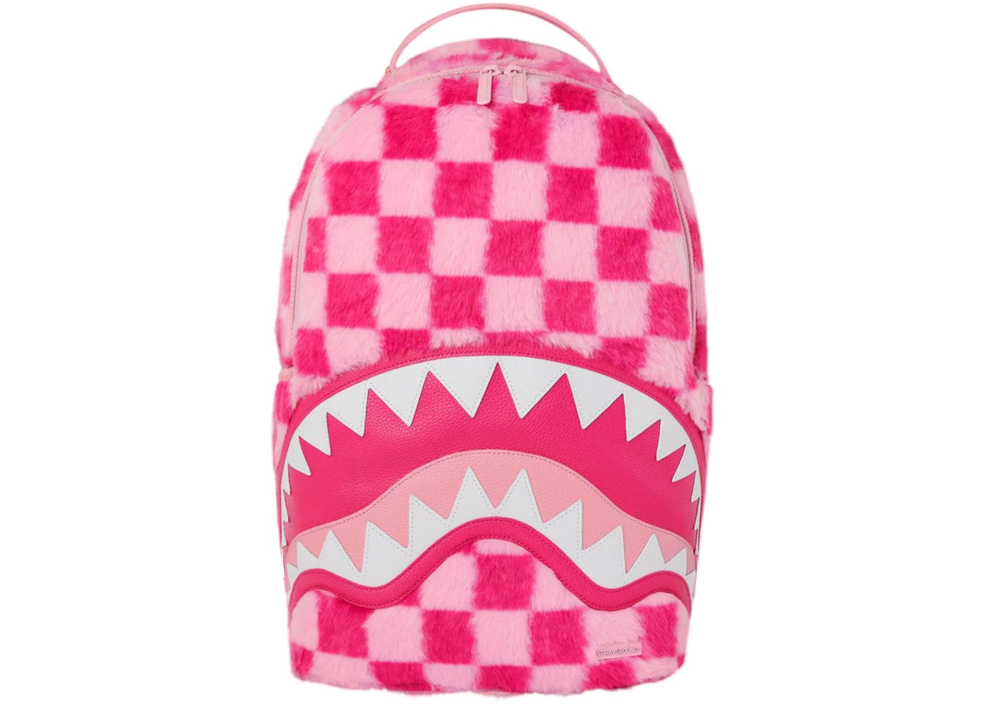 Sprayground Furzilla Shark Pink Check Backpack Multicolor -1
