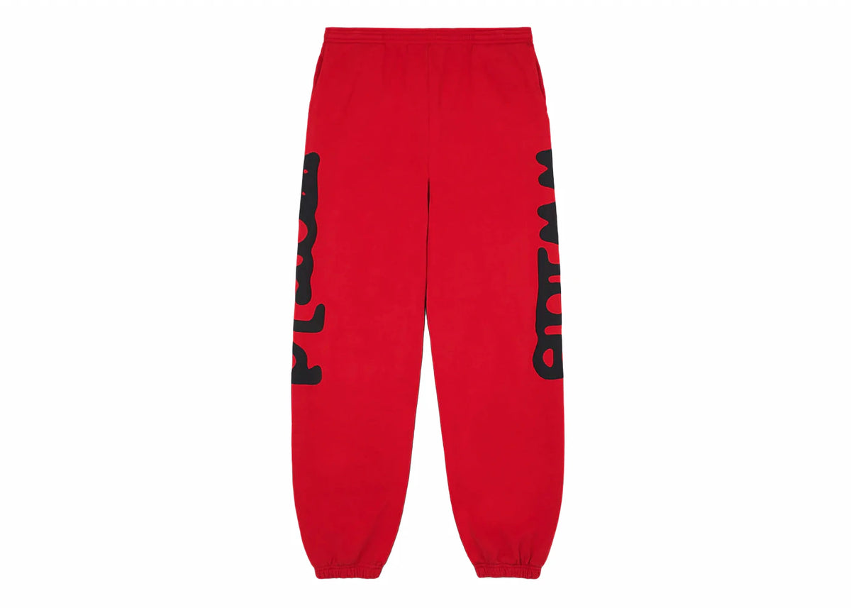 Sp5der Beluga Sweatpants Red -1
