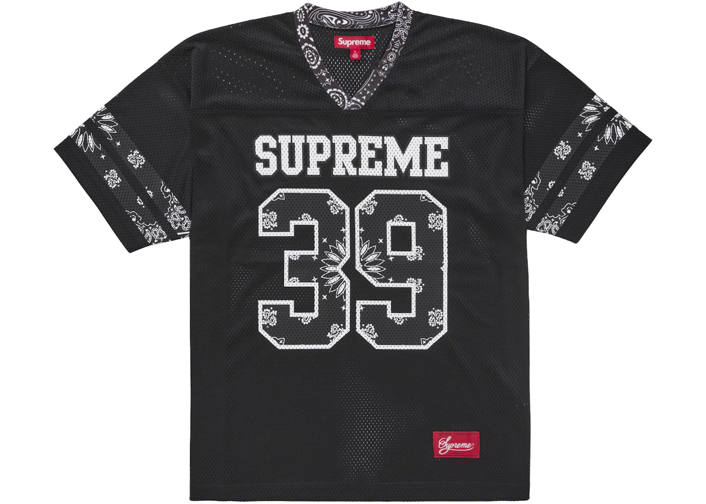 Supreme Bandana Football Jersey Black -1