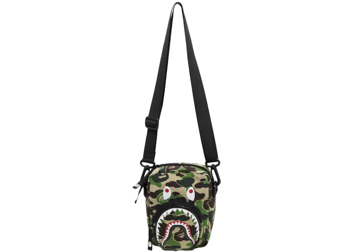 BAPE ABC Camo Shark Mini Bag Green -1