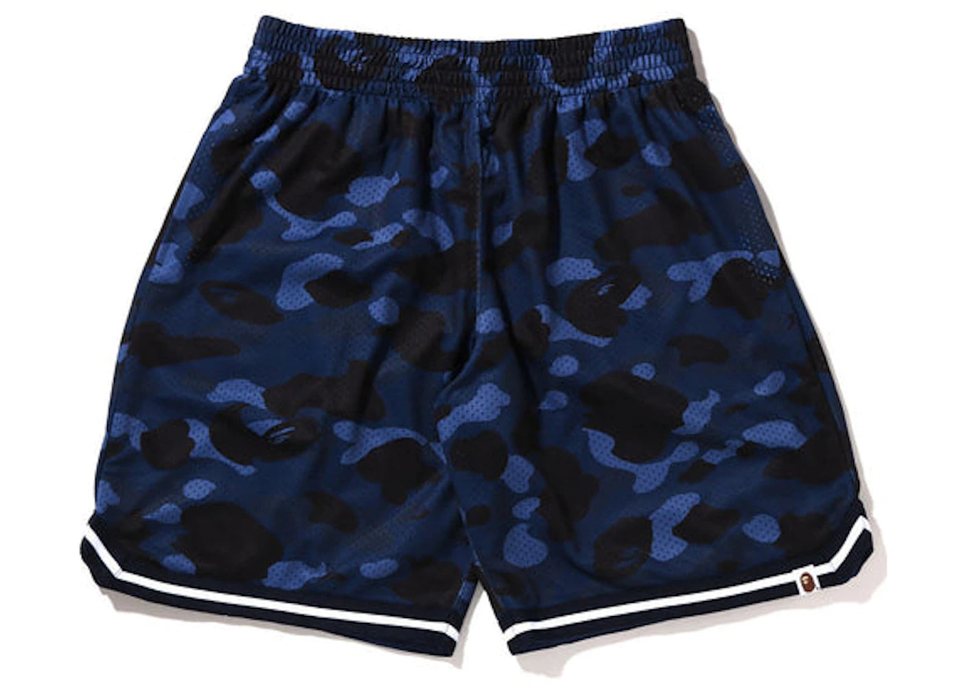 BAPE Color Camo Wide Fit Basketball Shorts Navy -1