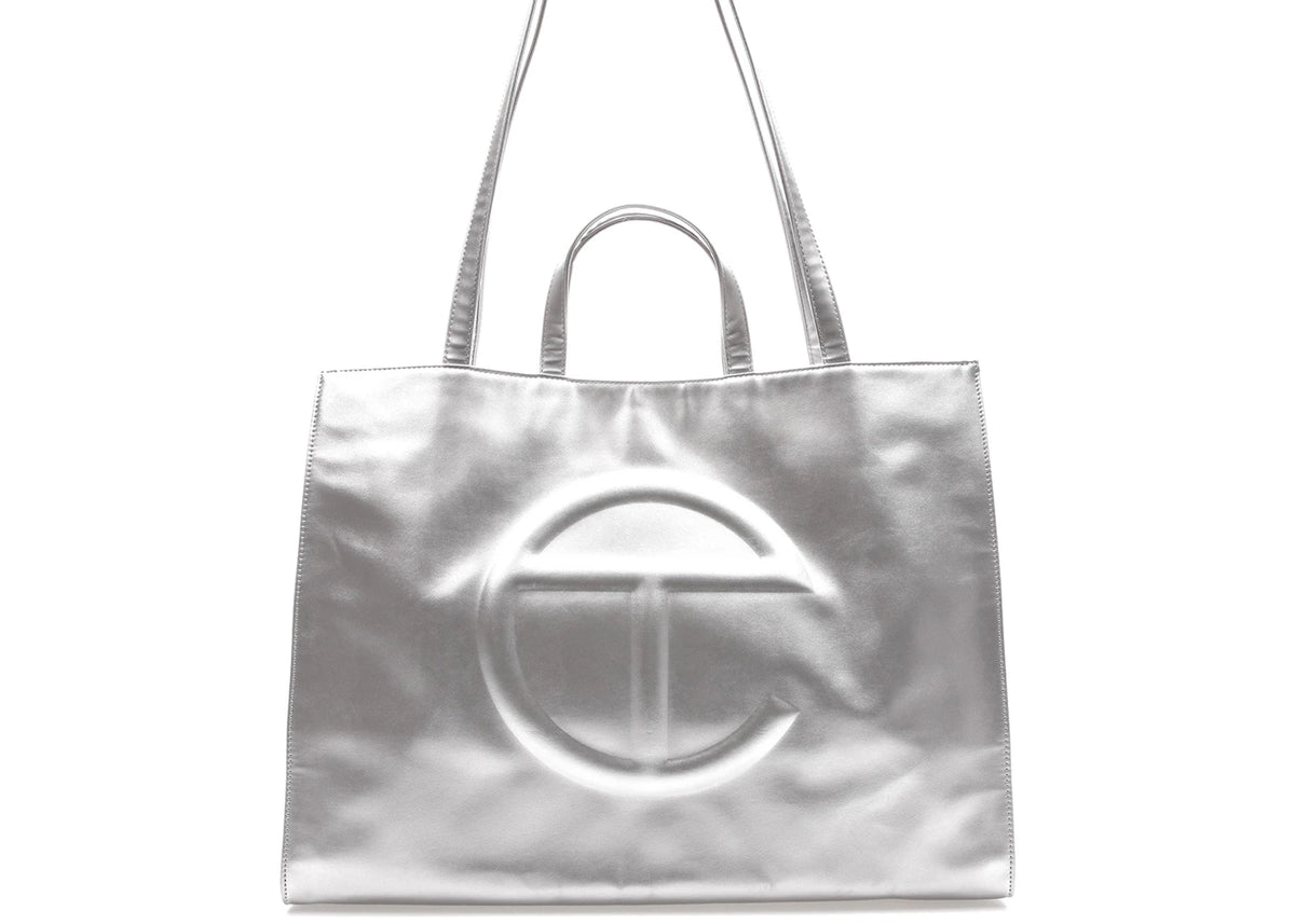 Telfar Shopping Bag Large Silver -1