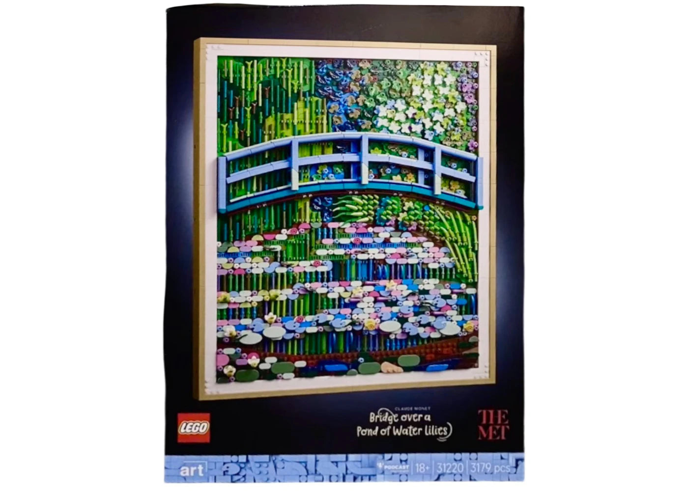 LEGO Art Claude Monet Bridge over a Pond of Water Lilies Set 31220 -1