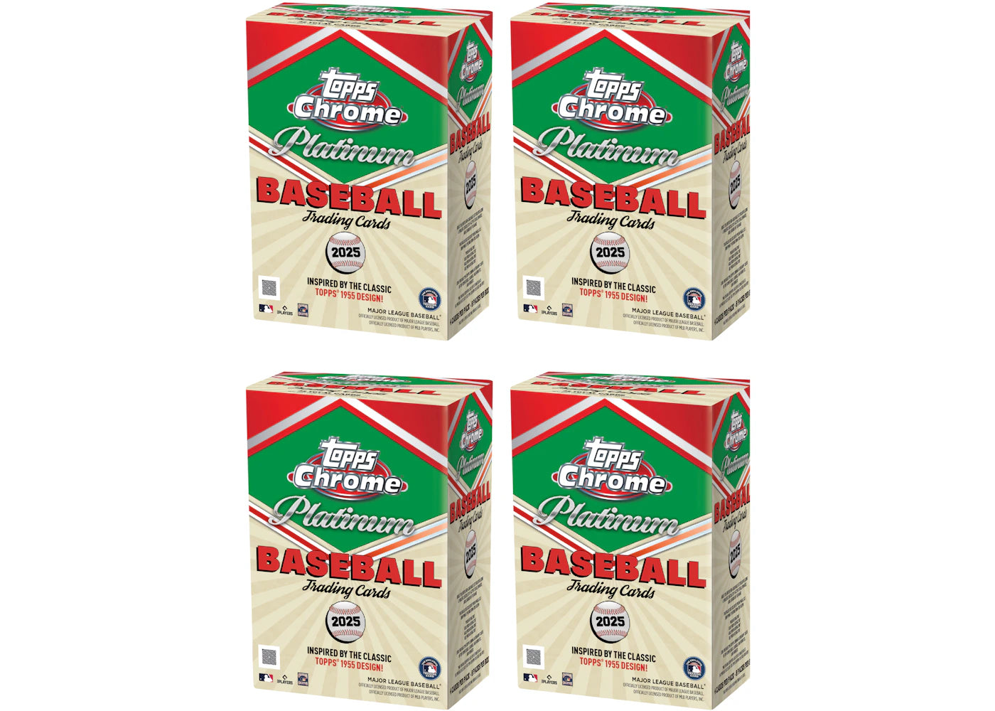 2025 Topps Chrome Platinum Baseball Value Box 4x Lot -1