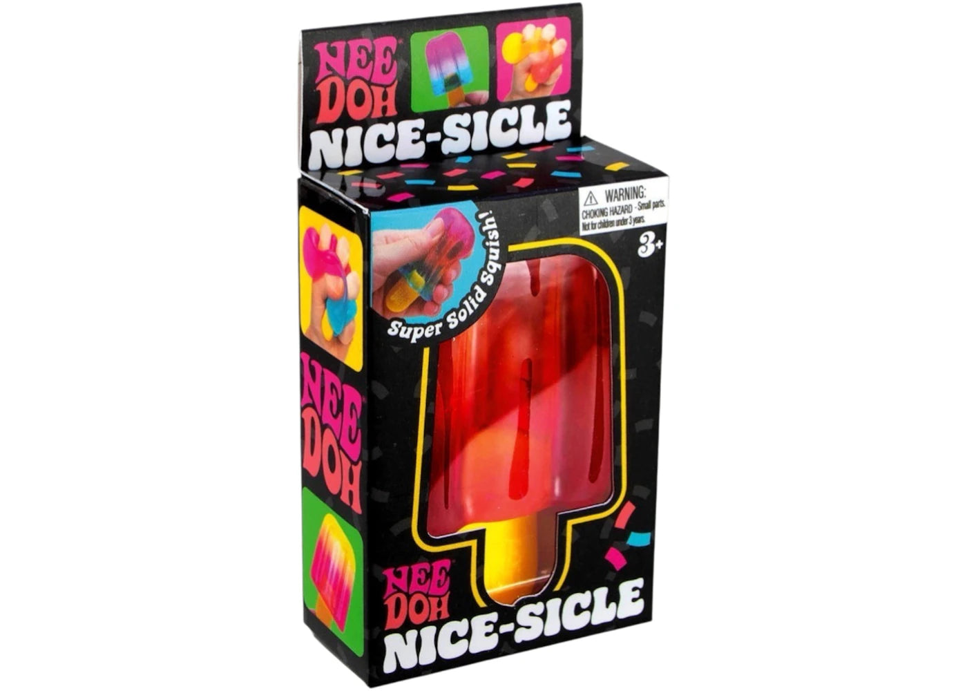 NeeDoh Nice-sicle Popsicle Squishy Fidget Toy Red -1