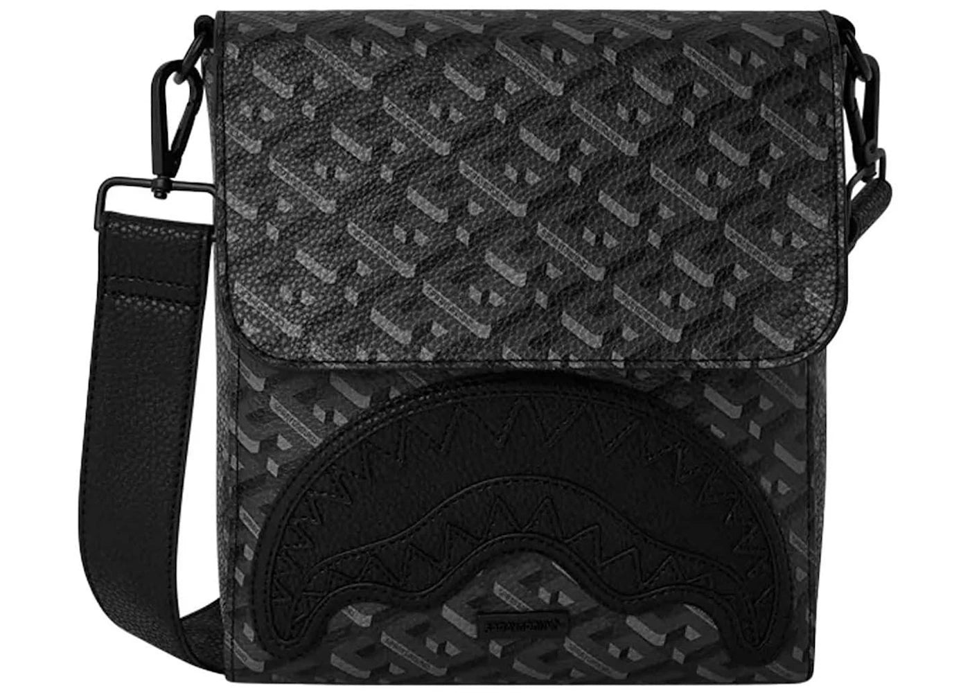Sprayground 3DSG Blackout Sling Messenger Black -1