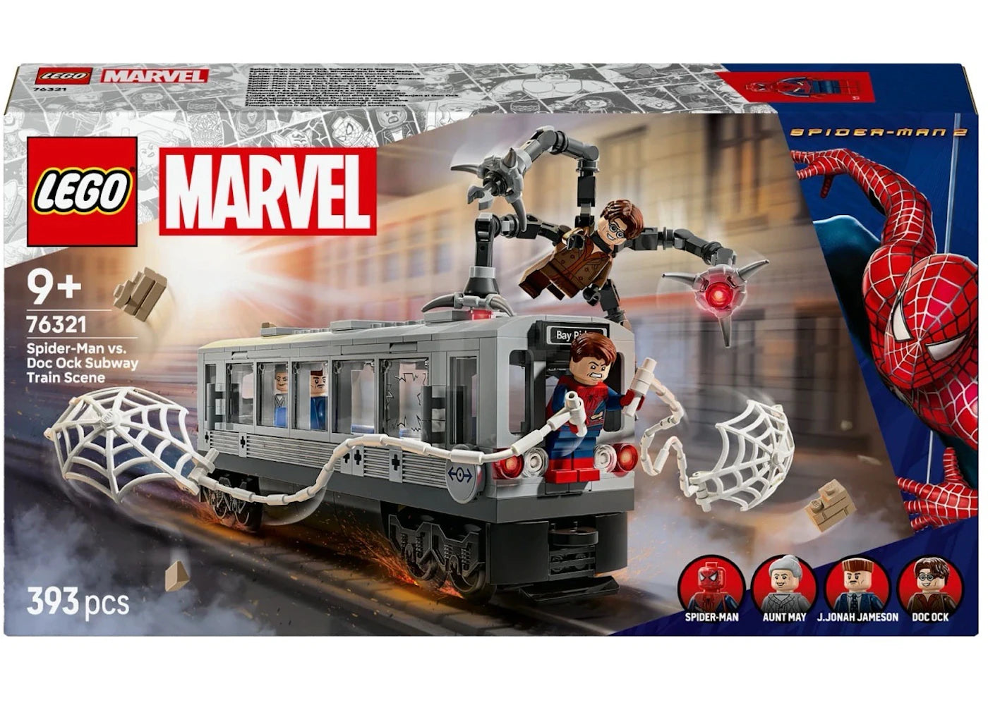 LEGO Marvel Spider-Man vs. Doc Ock Subway Train Scene Set 76321 -1
