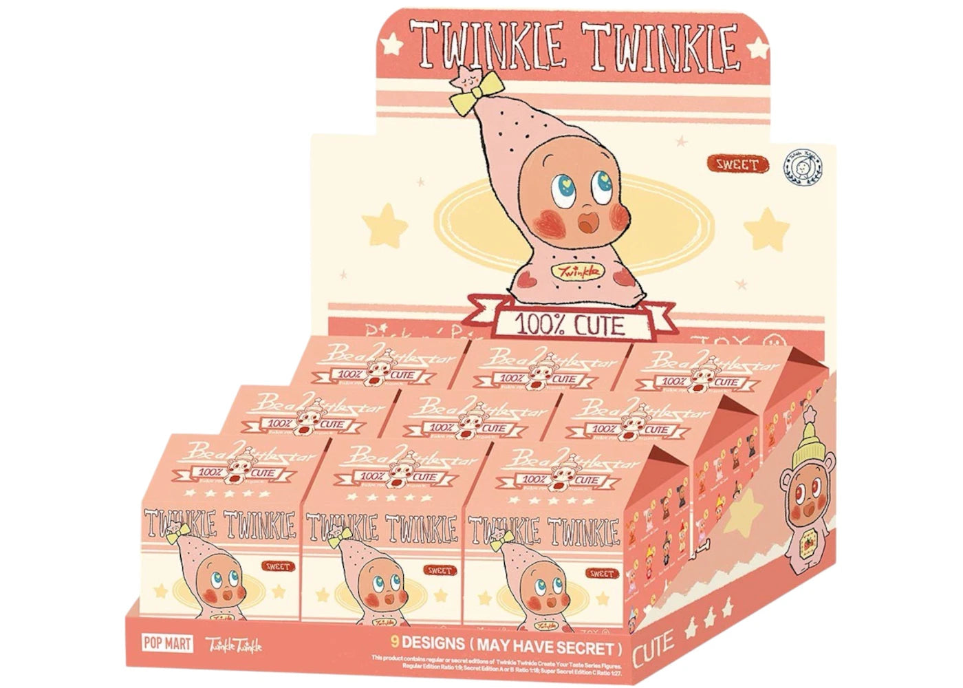 Pop Mart Twinkle Twinkle Create Your Taste Series B Figures Sealed Case (9 Blind Box) -1