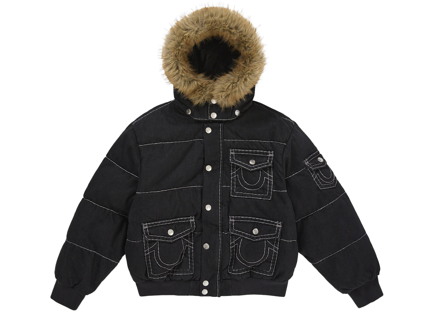 Supreme True Religion Puffer Jacket Black -1