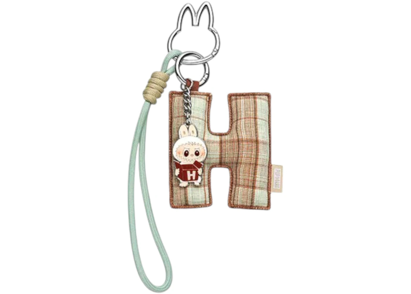Pop Mart Labubu The Monsters Pin for Love Series "H" Letter Pendant -1