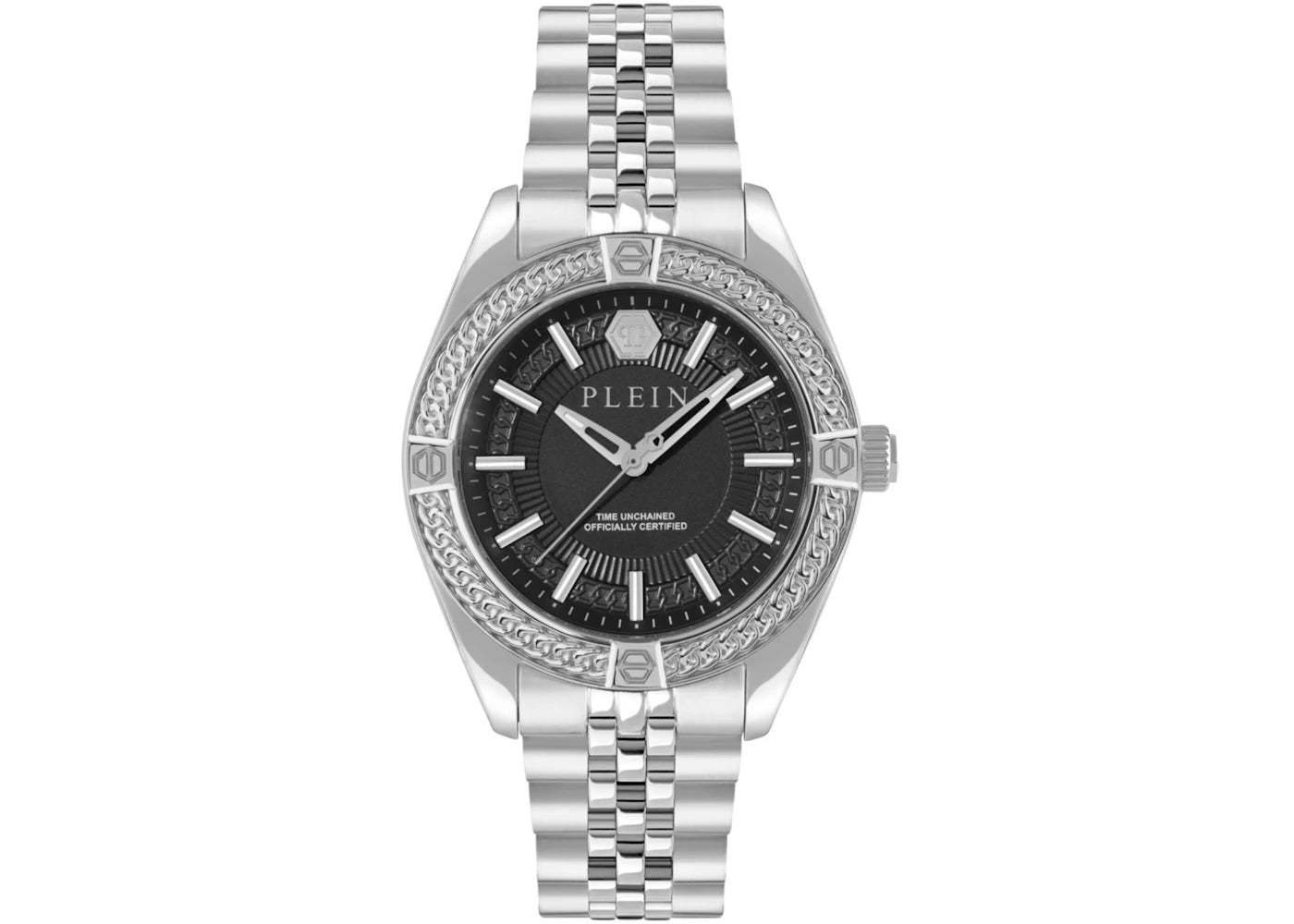 Philipp Plein Plein Icon Chain PWZFA0125 (Black Guilloche) -1