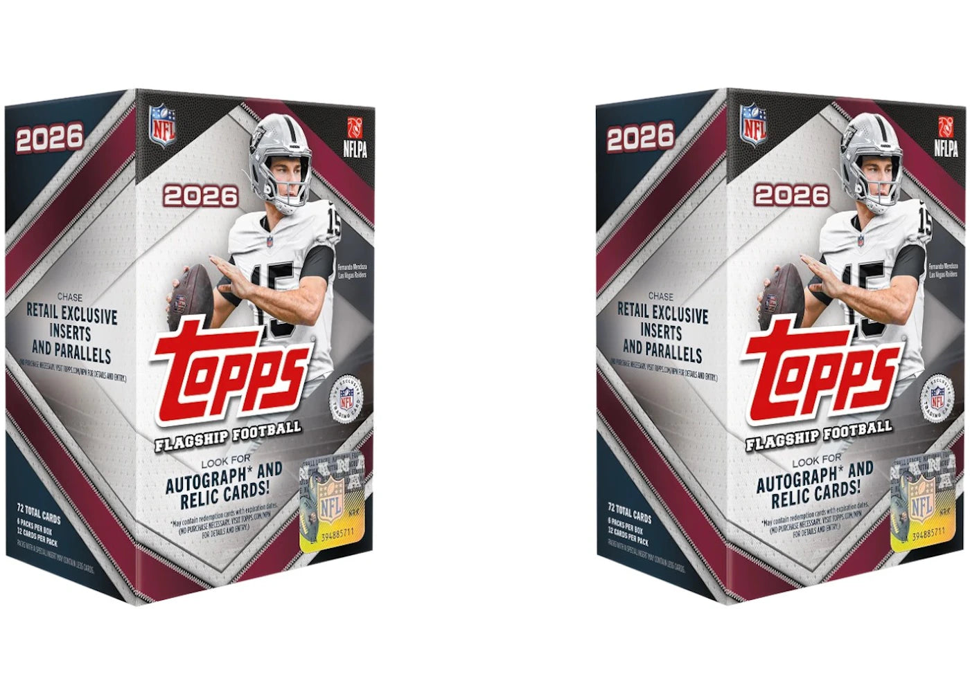 2026 Topps Flagship Football Value Box 2x Lot -1