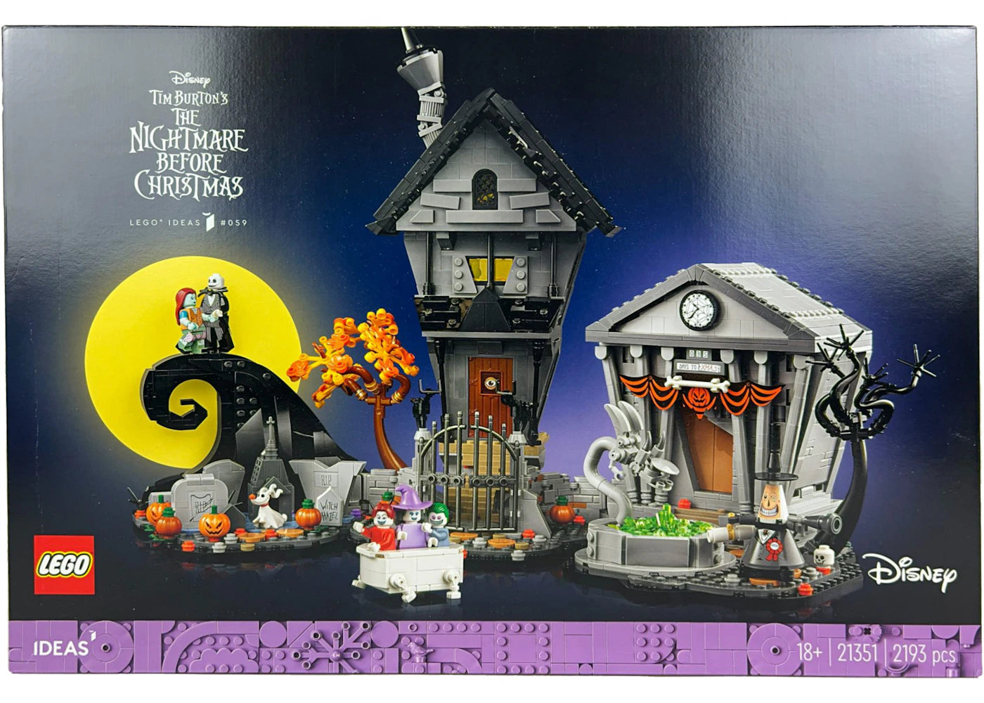 LEGO Disney Tim Burton's The Nightmare Before Christmas Set 21351 -1