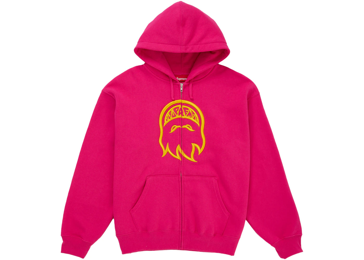 Supreme Spitfire Zip-Up Hooded Sweatshirt Pink -1