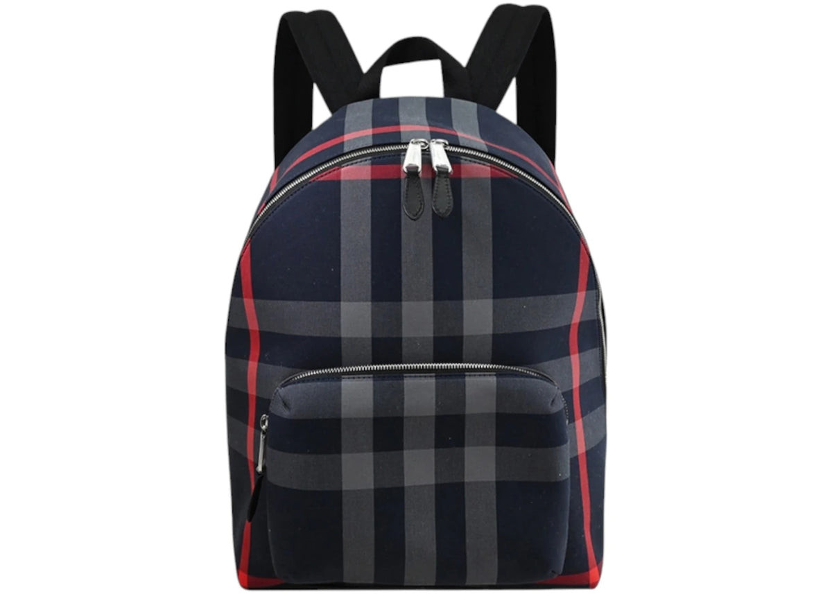 Burberry Jeff Check Backpack Navy/Grey -1