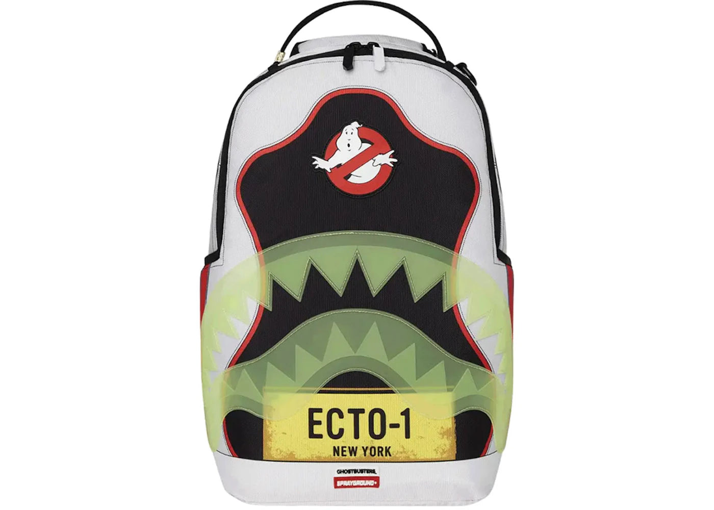 Sprayground Ghostbusters Ecto Shark Backpack White -1
