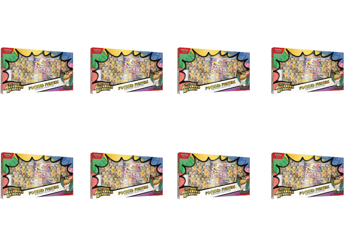 2026 Pokémon Mega Evolution Ascended Heroes Focused Fighters Premium Collection (Sam's Club Exclusive) 8x Lot -1