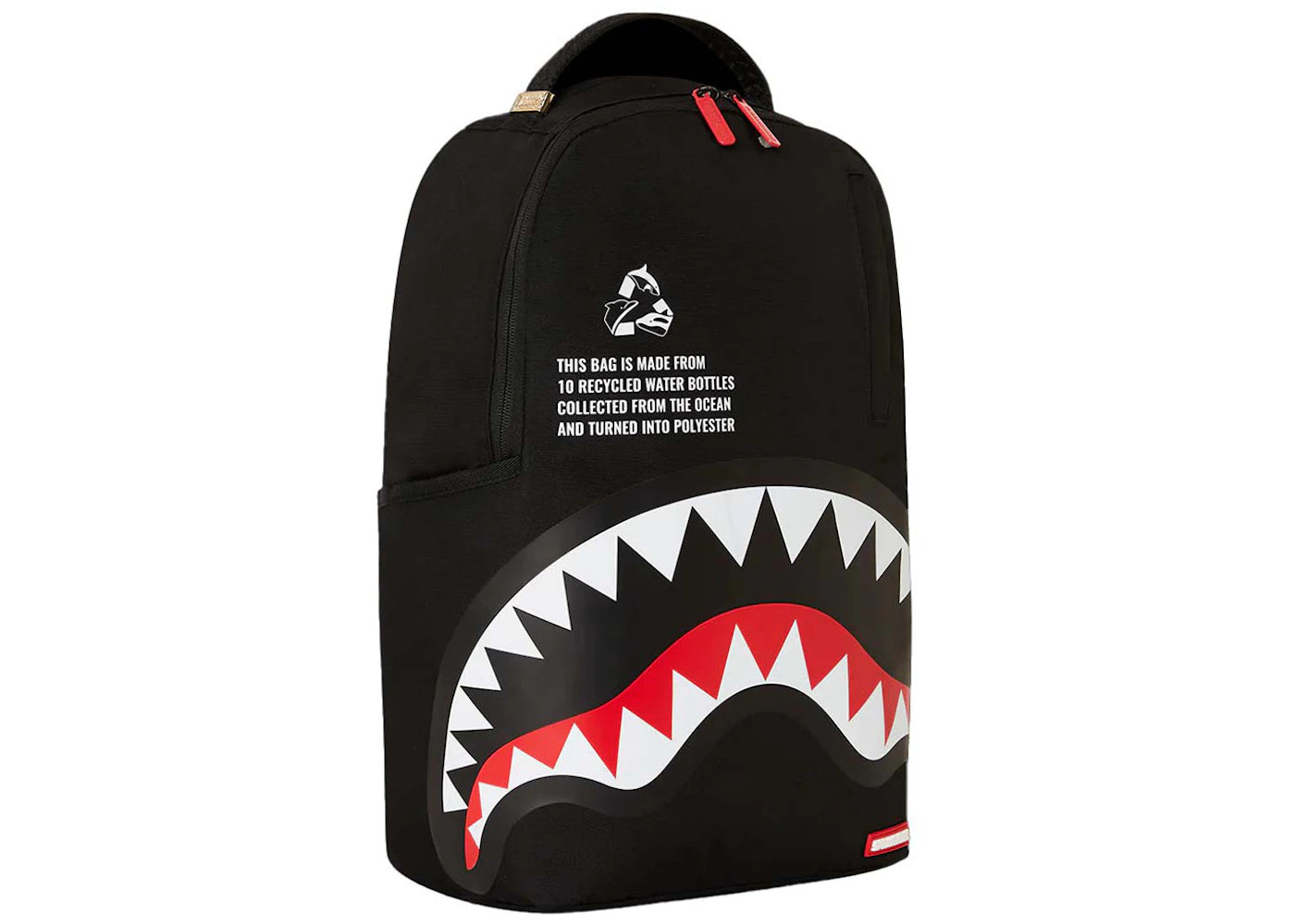 Sprayground Core Recycled Shark DLXSR Backpack Black/Red -1