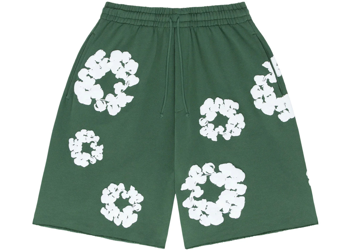 Denim Tears The Cotton Wreath Shorts Green -1