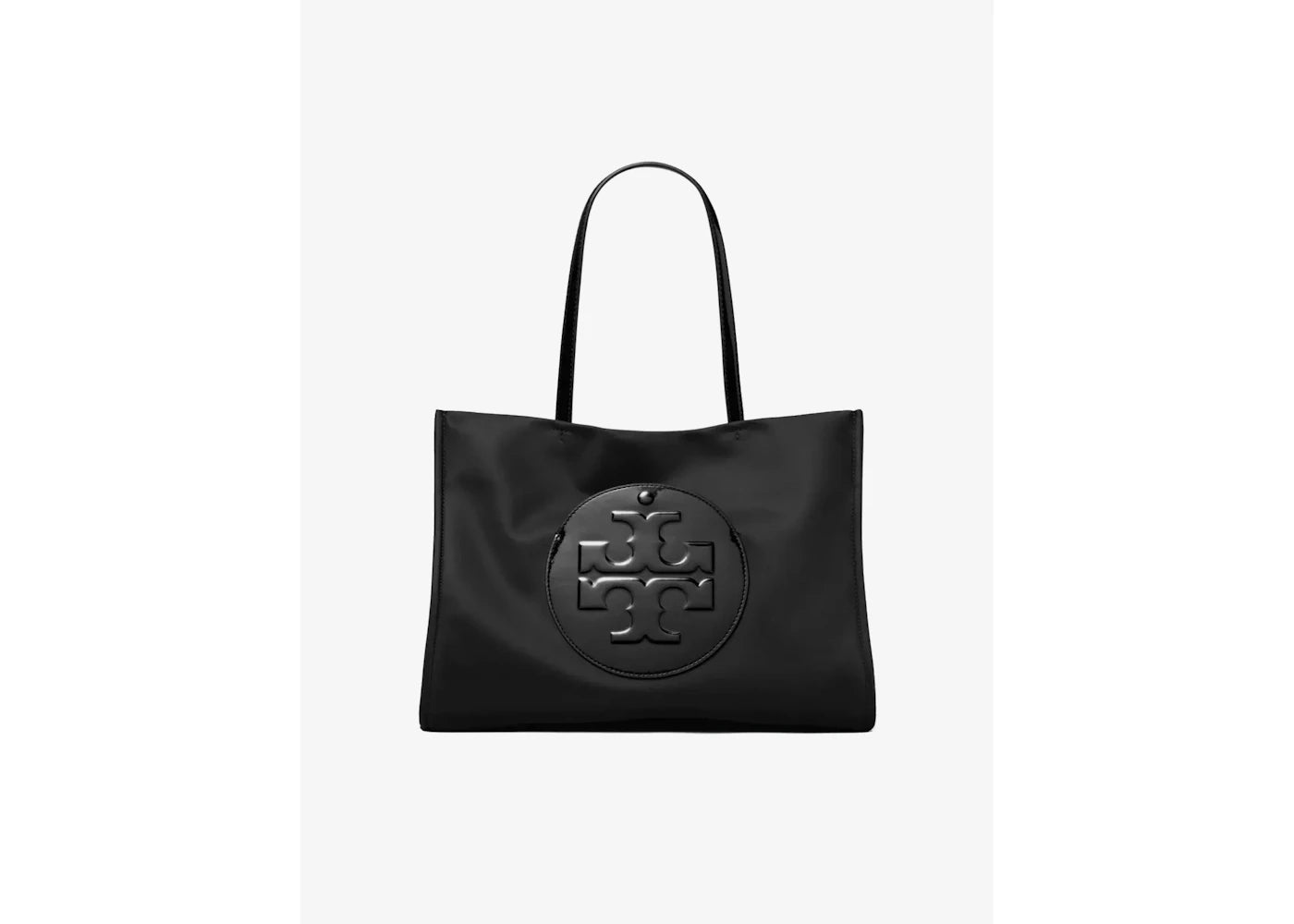 Tory Burch Ella Patent Small Tote Bag Black -1