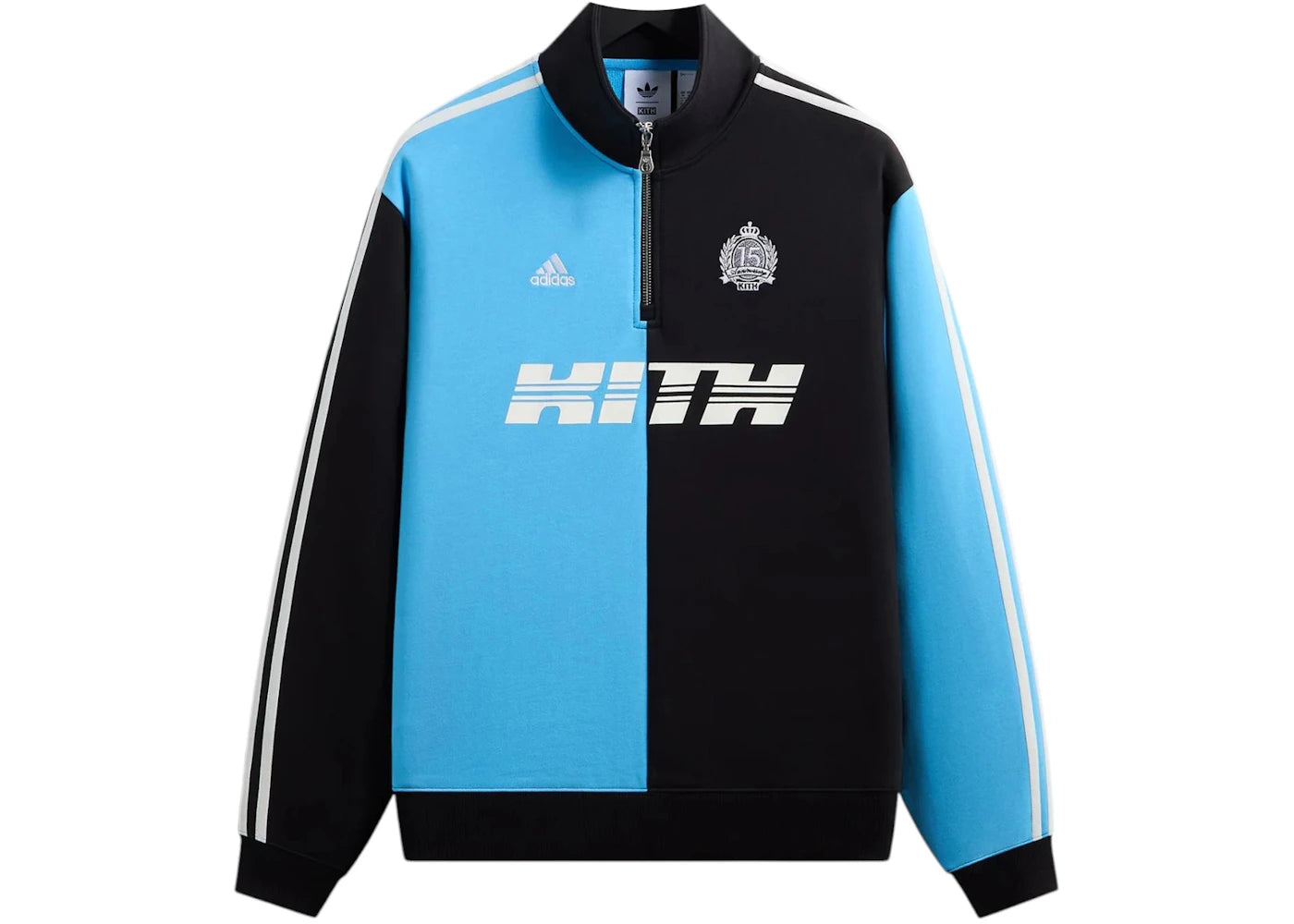 Kith x adidas Messi Football Fleece Quarter Zip Night Navy -1