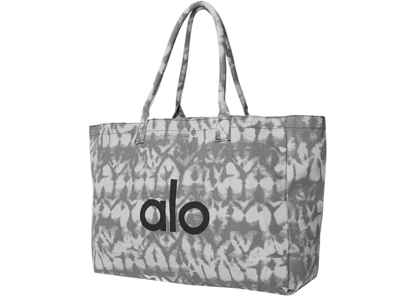 Alo Yoga Iconic Shopper Tote Bag Grey Tiedye -1