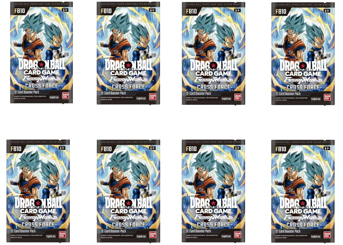 2026 Dragon Ball Super Dragon Ball Fusion World Cross Force Booster Pack 8x Lot -1
