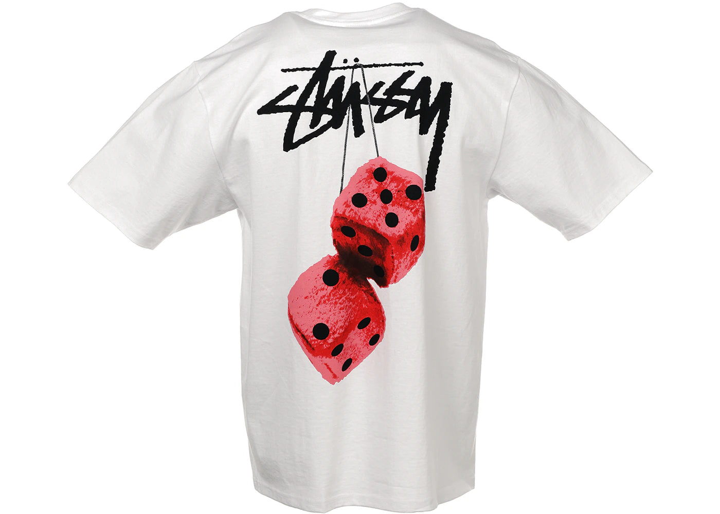 Stussy Fuzzy Dice Tee White -1