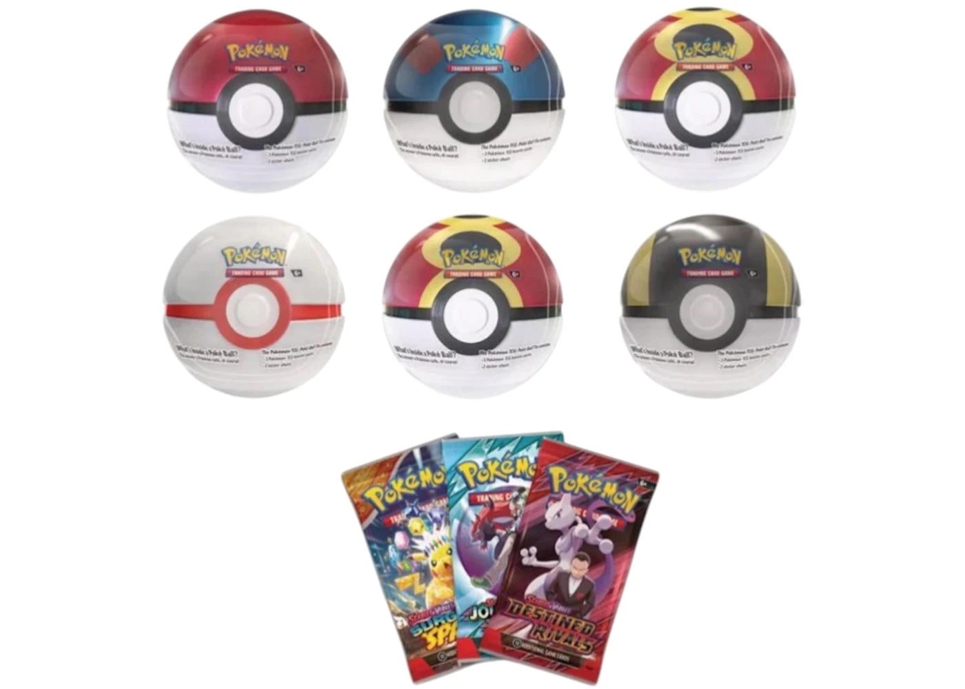 2026 Pokémon Pokeball Costco 6 Tin Case -1