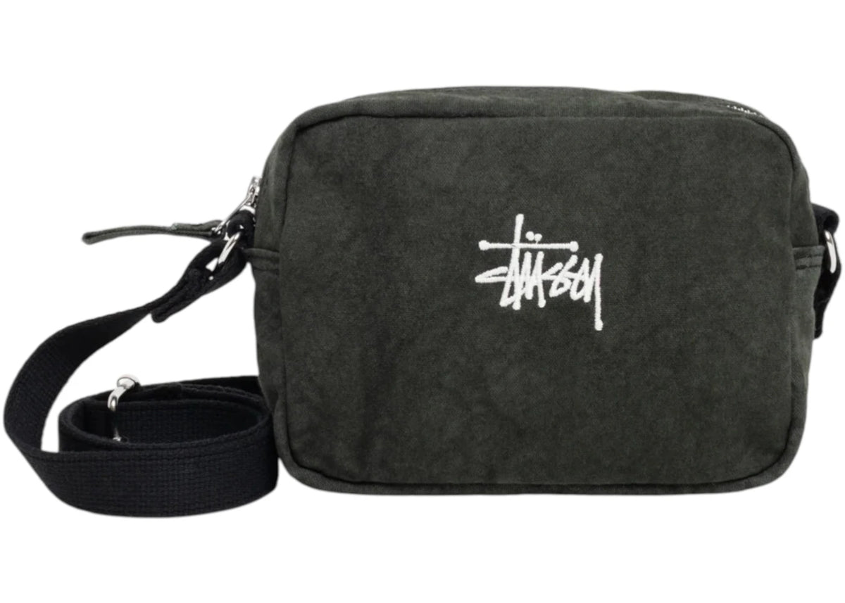 Stussy Canvas Pouch Washed Black -1