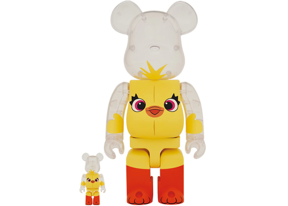 Bearbrick x Disney Pixar Toy Story 4 Ducky 100% & 400% Set -1