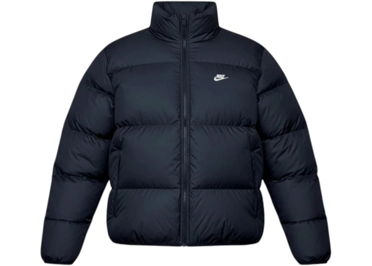 Nike Club Puffer Jacket Black/White -1