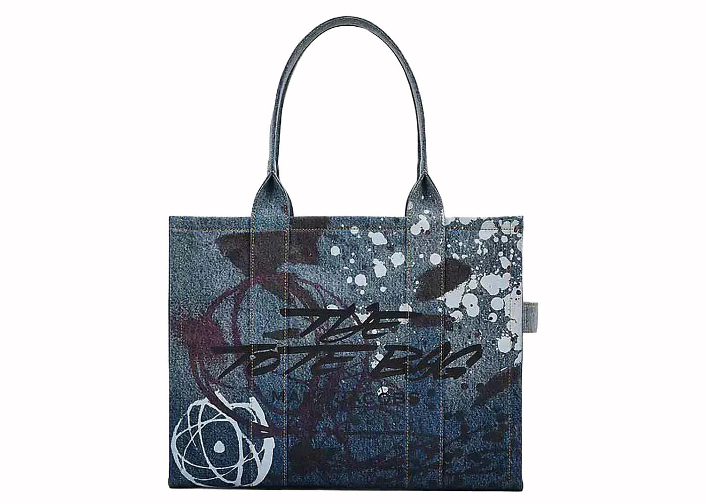 Marc Jacobs x Futura Denim Large Tote Bag Multicolor -1