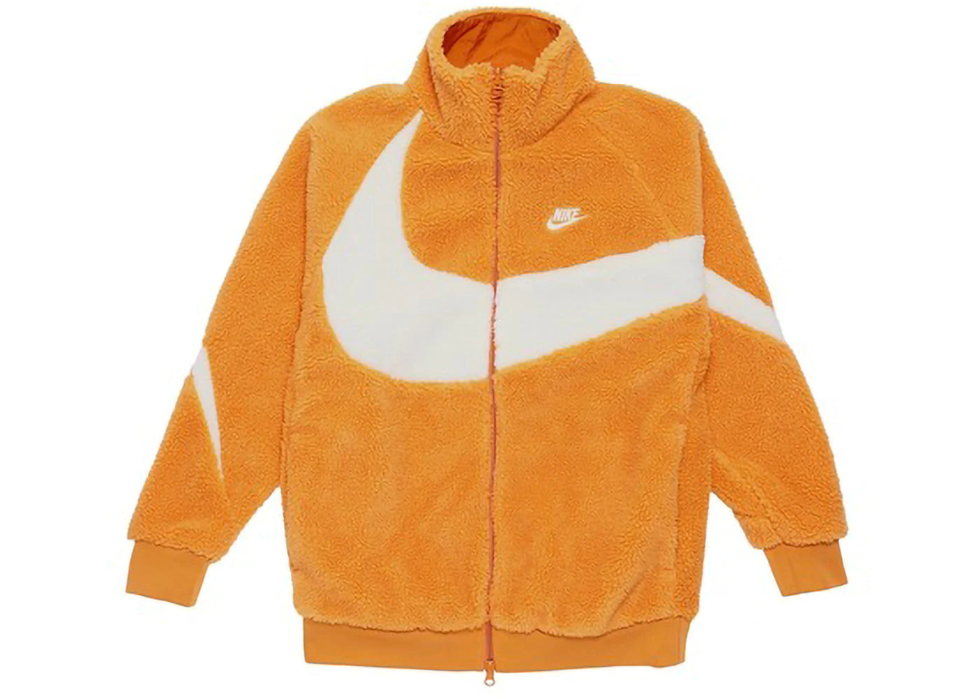 Nike Big Swoosh Reversible Boa Jacket (Asia Sizing) Hot Curry Coconut Milk -1