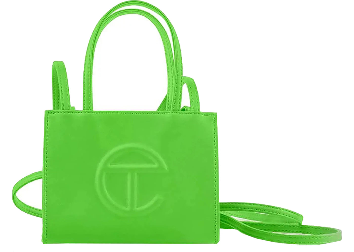 Telfar Shopping Bag Small Highlighter Green -1