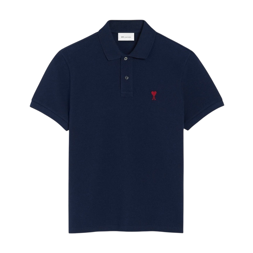Polo Bleu Marine Ami de Coeur en Coton -1
