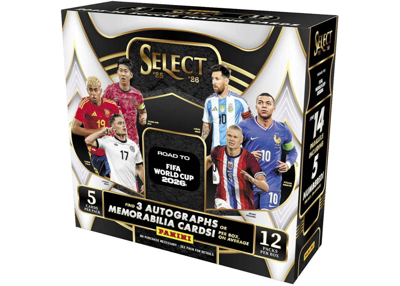 2025-2026 Panini Select Road to FIFA World Cup Trading Card Hobby Box -1