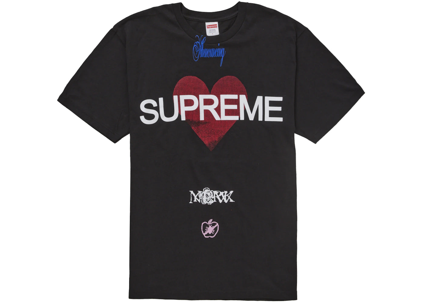 Supreme Announcing Tee Black -1