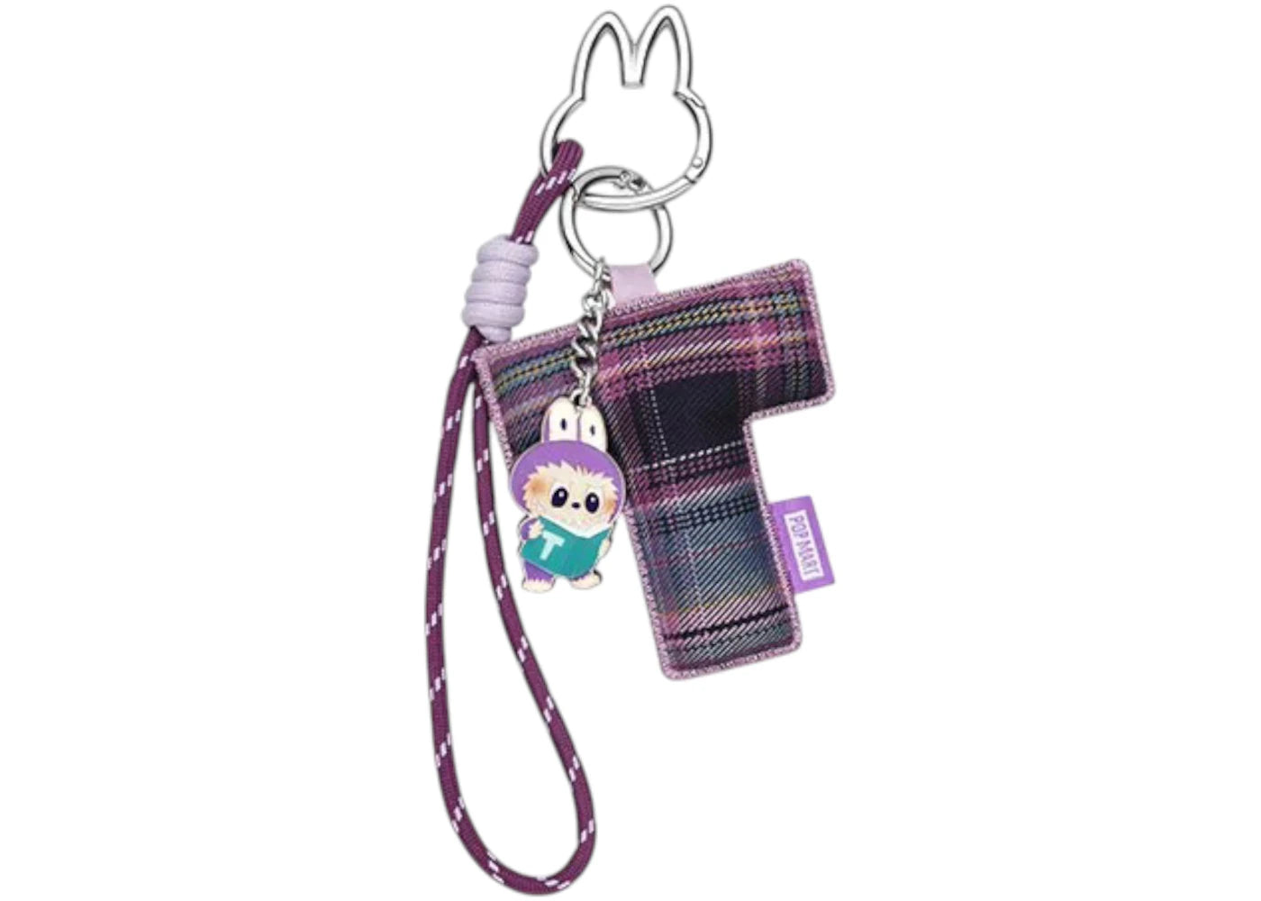 Pop Mart Labubu The Monsters Pin for Love Series "T" Letter Pendant -1