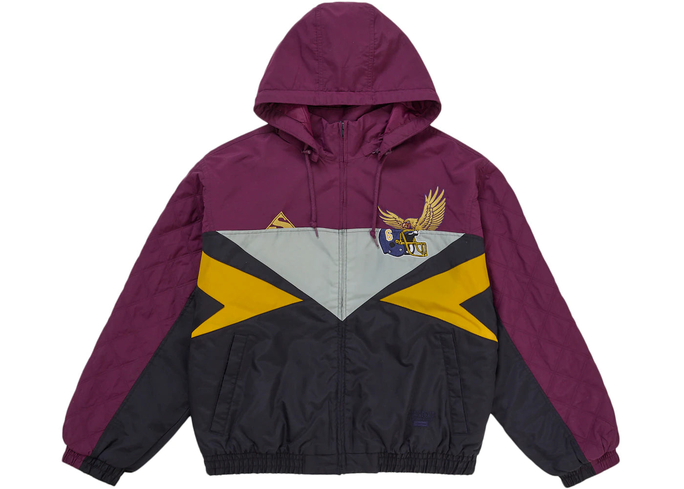Supreme MM6 Maison Margiela Split Stadium Jacket Purple -1