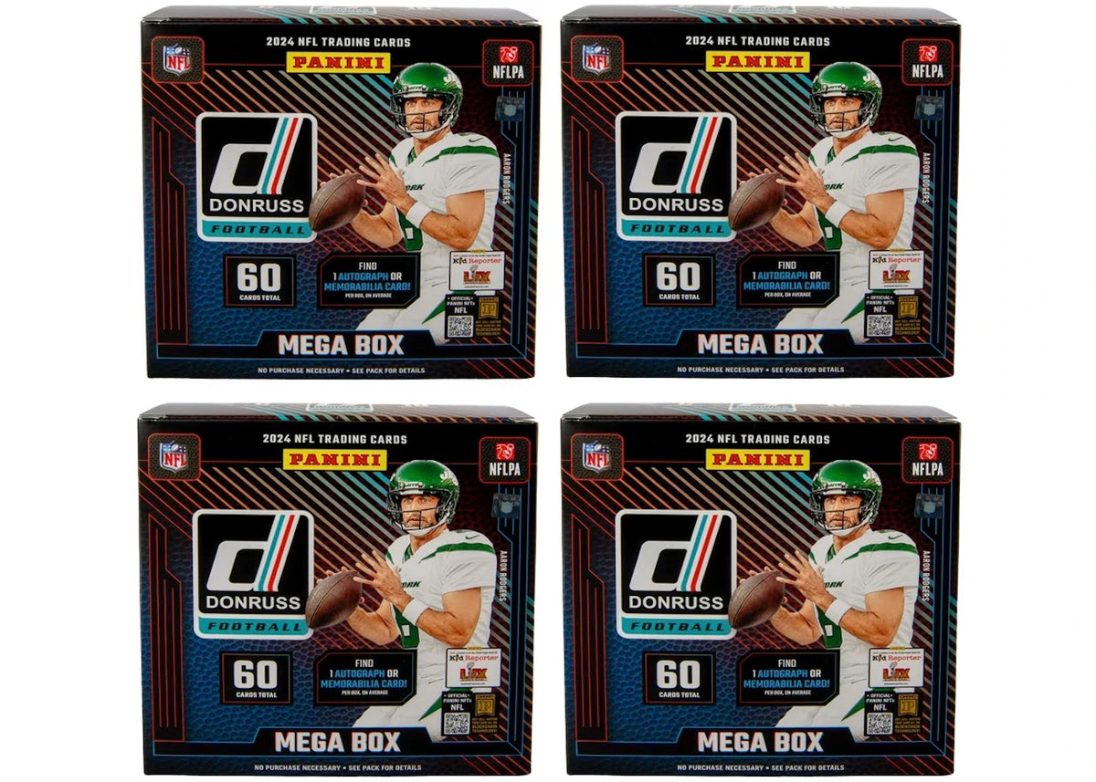 2024 Panini Donruss Football Mega Box Red Wave 4x Lot -1