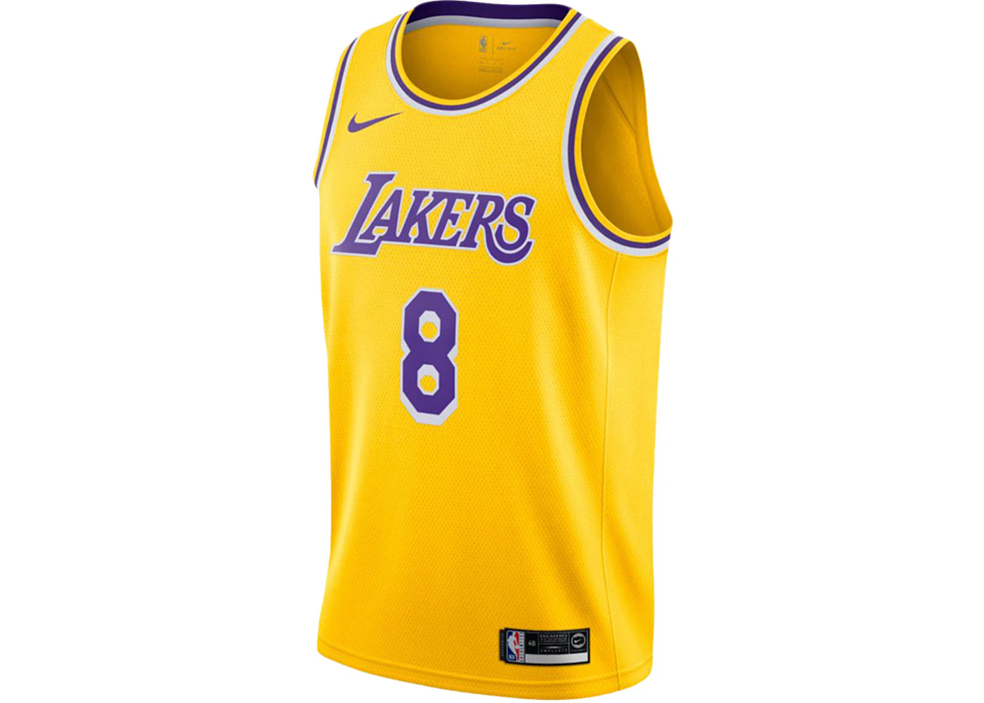 Nike NBA Los Angeles Lakers Icon Edition Kobe Bryant Swingman Jersey Amarillo/Purple/White -1