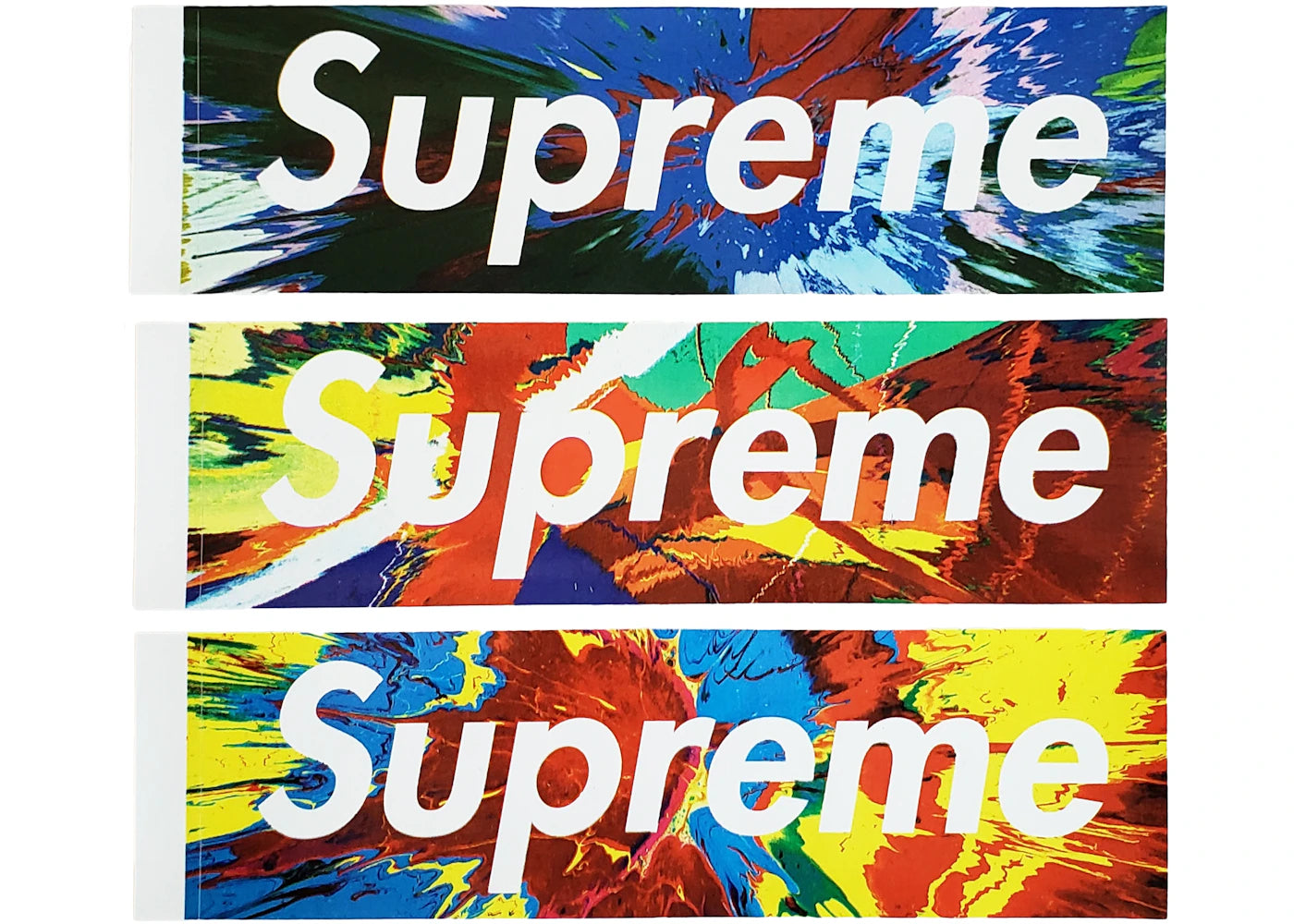 Supreme x Damien Hirst Spinart Box Logo Sticker Set -1
