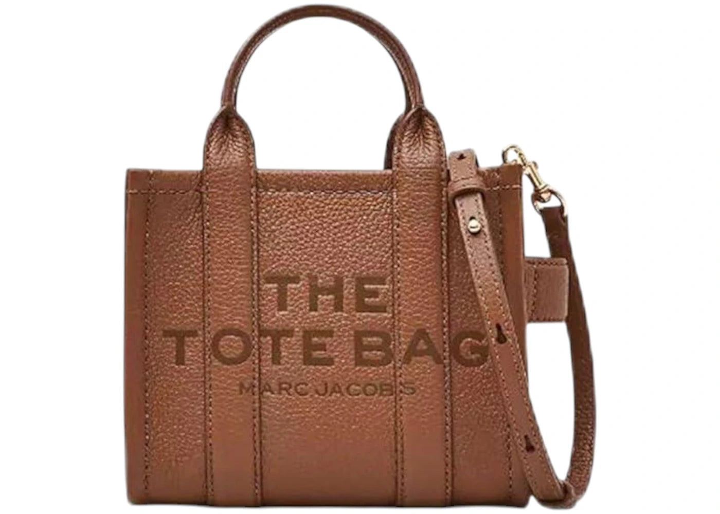 Marc Jacobs The Leather Crossbody Tote Bag Argan Oil -1