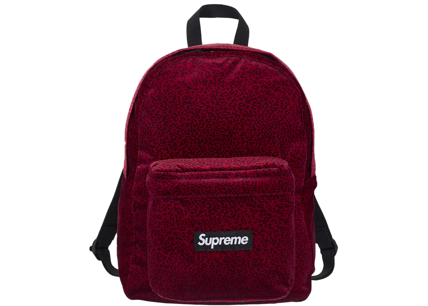 Supreme Velvet Backpack Red Leopard -1