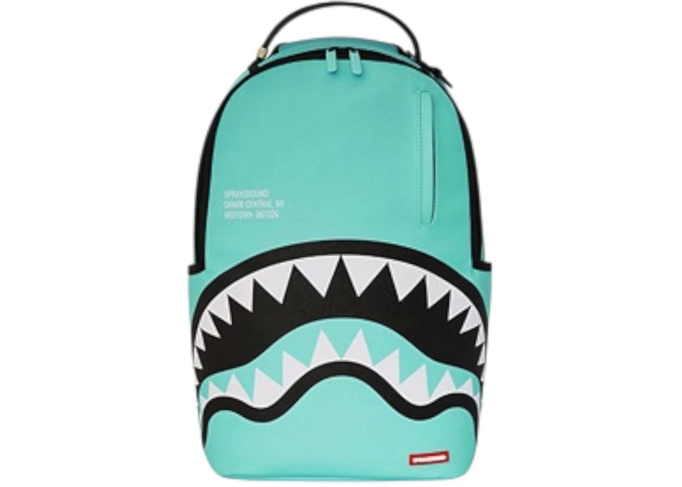 Sprayground Shark Central Aqua DLXSV Backpack Blue -1