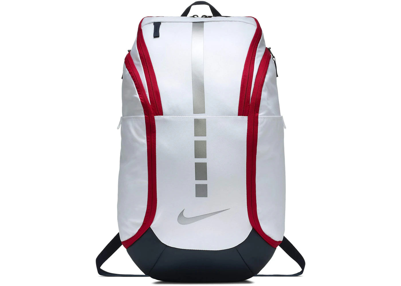 Nike Hoops Elite Hoops Pro Basketball Backpack White/Obsidian/Metallic Cool Grey -1